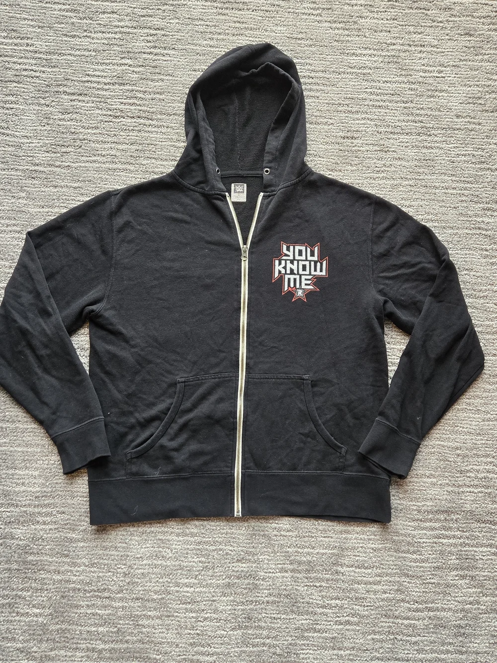 WWE Edge You Know Me Zip Hoodie Medium Wrestling